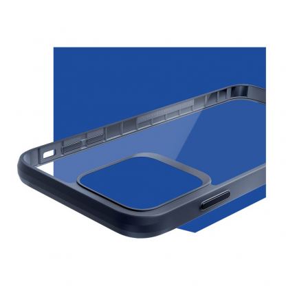 3MK Satin Armor Plus Case - хибриден удароустойчив кейс за iPhone 14 Pro Max (черен-прозрачен) 3