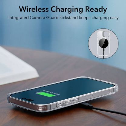 ESR Classic Kickstand Case - хибриден кейс с висока степен на защита за iPhone 14 Pro Max (прозрачен)  3