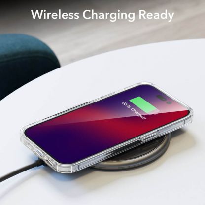 ESR Krystec HaloLock Case - хибриден кейс с висока степен на защита за iPhone 14 Pro (прозрачен) 8