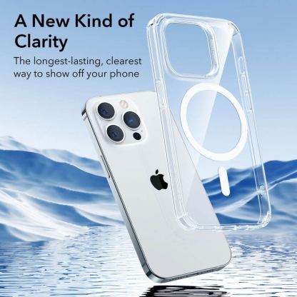 ESR Krystec HaloLock MagSafe Case - хибриден кейс с висока степен на защита с MagSafe за iPhone 14 Pro Max (прозрачен) 3