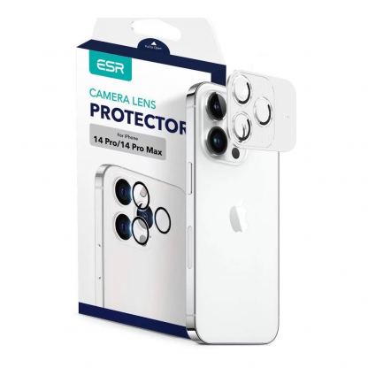 ESR Camera Lens Protector - предпазни стъклени защитни лещи за камерата на iPhone 14 Pro, iPhone 14 Pro Max (черен) 2