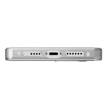 Uniq AirFender Slim Flexible Case - удароустойчив силиконов (TPU) калъф за iPhone 14 Pro Max (прозрачен) 5