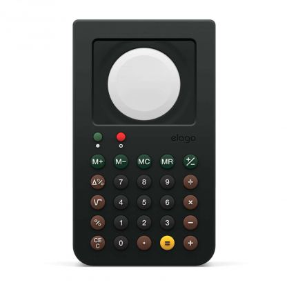 Elago W8 Watch Stand - силиконова винтидж поставка с формата на калкулатор за Apple Watch (черна) 6