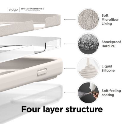 Elago Soft Silicone Case - силиконов (TPU) калъф за iPhone 14 (бургунди) 3