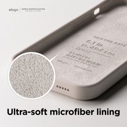 Elago Soft Silicone Case - силиконов (TPU) калъф за iPhone 14 (бургунди) 5