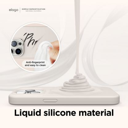 Elago Soft Silicone MagSafe Case - силиконов (TPU) калъф с MagSafe за iPhone 14 Pro (тъмносин) 5