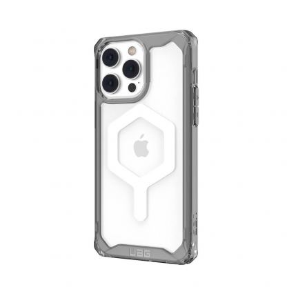 Urban Armor Gear Plyo MagSafe Case - удароустойчив хибриден кейс за iPhone 14 Pro Max (черен-прозрачен) 5