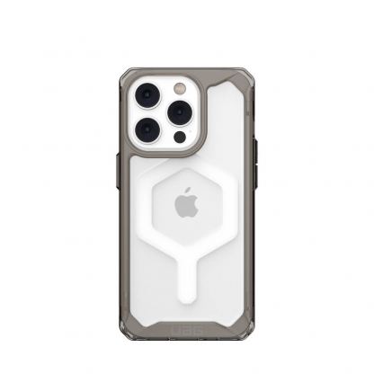 Urban Armor Gear Plyo MagSafe Case - удароустойчив хибриден кейс за iPhone 14 Pro (черен-прозрачен) 4