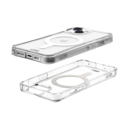 Urban Armor Gear Plyo MagSafe Case - удароустойчив хибриден кейс за iPhone 14 (прозрачен) 2