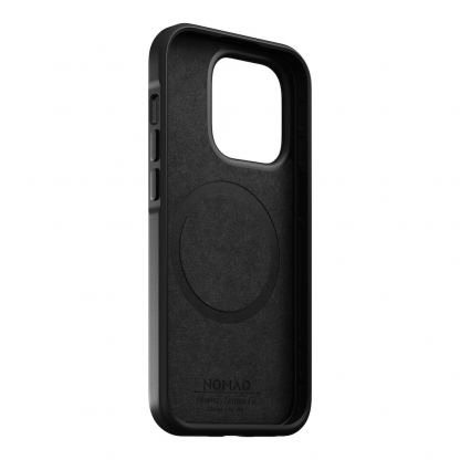 Nomad Modern Horween Leather MagSafe Case - кожен (естествена кожа) кейс с MagSafe за iPhone 14 Pro (черен) 2