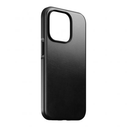 Nomad Modern Horween Leather MagSafe Case - кожен (естествена кожа) кейс с MagSafe за iPhone 14 Pro (черен) 3