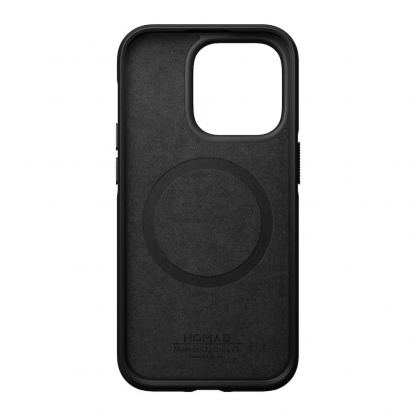 Nomad Modern Horween Leather MagSafe Case - кожен (естествена кожа) кейс с MagSafe за iPhone 14 Pro (черен) 6
