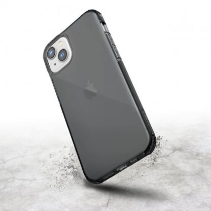 Raptic Clear TPU Case - удароустойчив силиконов (TPU) калъф за iPhone 14 (черен-прозрачен) 2