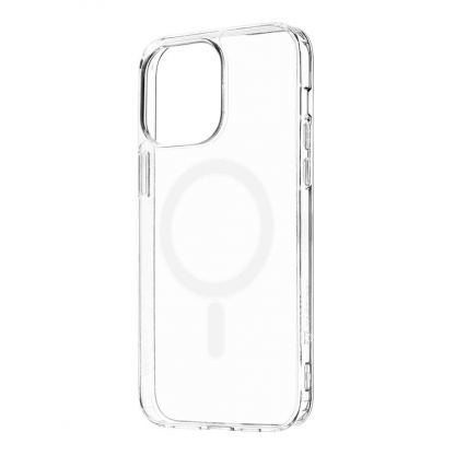 Tactical MagForce TPU Cover - хибриден удароустойчив кейс с MagSafe за iPhone 14 Pro Max (прозрачен)  2