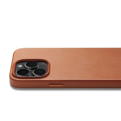 Mujjo Full Leather MagSafe Case - премиум кожен кейс с MagSafe за iPhone 14 Pro Max (кафяв) 3