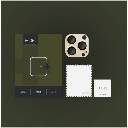 Hofi FullCam Pro Plus Lens Protector - предпазна метална плочка за камерата на iPhone 14 Pro, iPhone 14 Pro Max (златист) 2