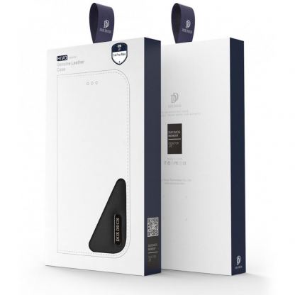 Dux Ducis Hivo Genuine Leather Flip Wallet Case - кожен калъф от естествена кожа с поставка и отделение за кр. карти за iPhone 14 Pro Max (кафяв) 4