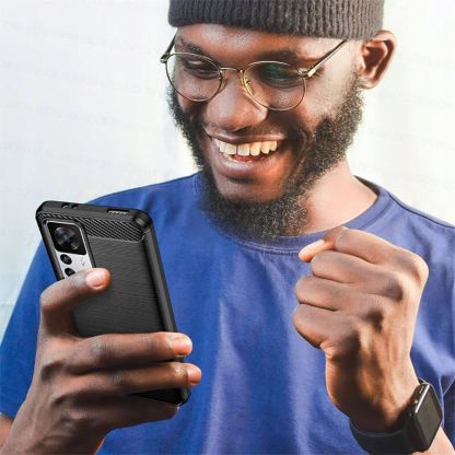 Tech-Protect Carbon Flexible TPU Case  - тънък силиконов (TPU) калъф за Xiaomi 12T, Xiaomi 12T Pro (черен) 4