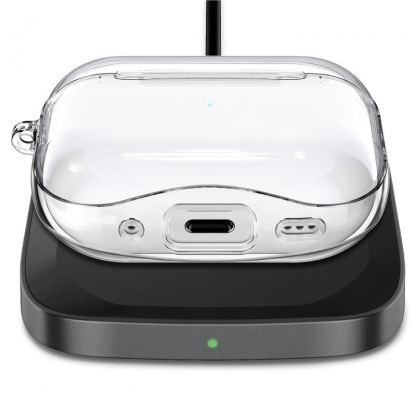 Spigen Ultra Hybrid Case - хибриден удароустойчив кейс с карабинер за Apple Airpods Pro 2 (прозрачен)  2