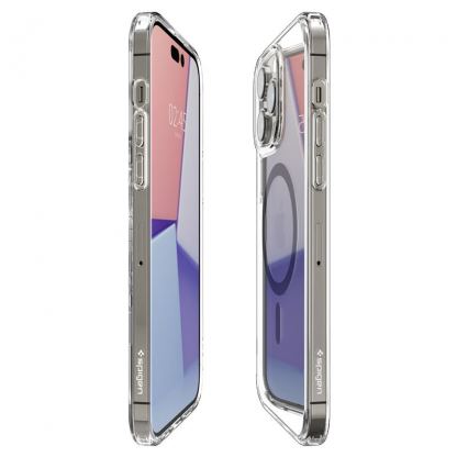Spigen Ultra Hybrid MagSafe Case - хибриден кейс с висока степен на защита с MagSafe за iPhone 14 Pro Max (карбон-прозрачен)  9