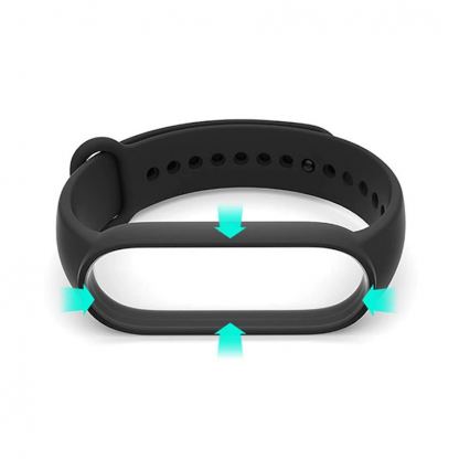 Silicone Xiaomi Mi Band Strap - силиконова каишка за Xiaomi Mi Band 6, Mi Band 5 (розов) 2