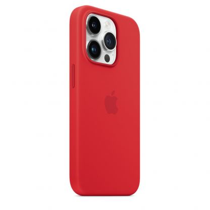 Apple iPhone Silicone Case with MagSafe - оригинален силиконов кейс за iPhone 14 Pro с MagSafe (червен) 2