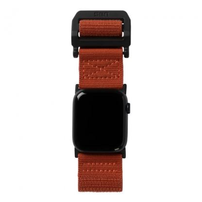 Urban Armor Gear Active Watch Strap - изключително здрава текстилна каишка за Apple Watch 42мм, 44мм, 45мм, 46мм, Ultra 49мм (оранжев) 3