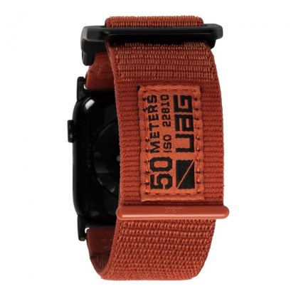 Urban Armor Gear Active Watch Strap - изключително здрава текстилна каишка за Apple Watch 42мм, 44мм, 45мм, 46мм, Ultra 49мм (оранжев) 4