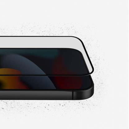 Uniq Optix Vivid Full Cover Tempered Glass - калено стъклено защитно покритие за дисплея на iPhone 14 Plus, iPhone 13 Pro Max (черен-прозрачен) 4