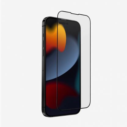 Uniq Optix Vivid Full Cover Tempered Glass - калено стъклено защитно покритие за дисплея на iPhone 14 Plus, iPhone 13 Pro Max (черен-прозрачен) 5