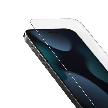 Uniq Optix Clear Tempered Glass - калено стъклено защитно покритие за дисплея на iPhone 14 Pro Max (прозрачен) 5