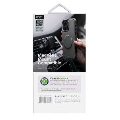 Uniq Novo Case With Foldable Stand - хибриден удароустойчив кожен кейс с поставка против изпускане за iPhone 14 Pro (син) 2