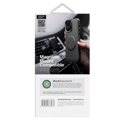 Uniq Novo Case With Foldable Stand - хибриден удароустойчив кожен кейс с поставка против изпускане за iPhone 14 Pro (черен) 5