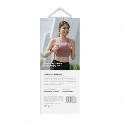 Uniq Linus Aerosoft Silicone Strap - силиконова каишка за Apple Watch 38мм, 40мм, 41мм, 42мм (2024) (черен) 3