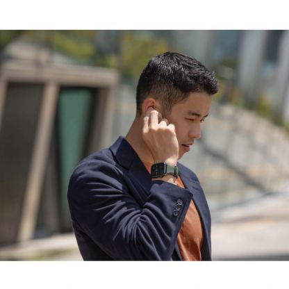 Uniq Linus Aerosoft Silicone Strap - силиконова каишка за Apple Watch 42мм, 44мм, 45мм, Ultra 49мм (син) 5