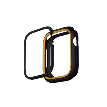 Uniq Moduo Apple Watch Case - силиконов (TPU) кейс с две сменяеми поликарбонатни части за Apple Watch 7 41мм, Apple Watch 8 41мм (черен) 5