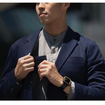 Uniq Moduo Apple Watch Case - силиконов (TPU) кейс с две сменяеми поликарбонатни части за Apple Watch 7 45мм, Apple Watch 8 45мм (черен) 4