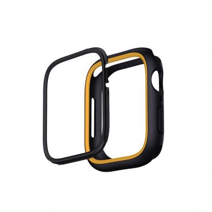 Uniq Moduo Apple Watch Case - силиконов (TPU) кейс с две сменяеми поликарбонатни части за Apple Watch 7 45мм, Apple Watch 8 45мм (черен) 6