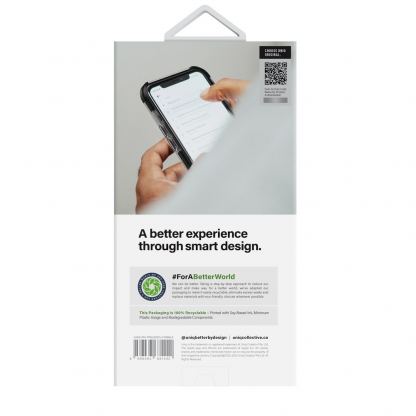 Uniq Combat Case - хибриден удароустойчив кейс за iPhone 14 Pro Max (черен-прозрачен) 2