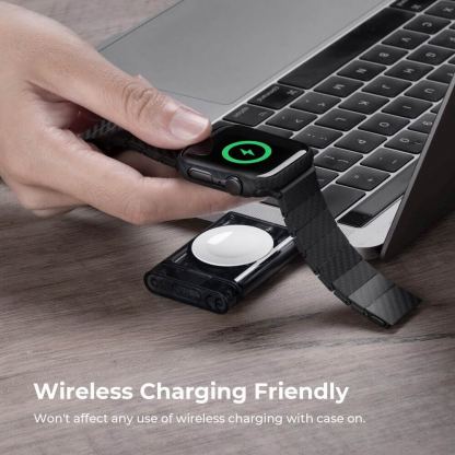 Pitaka Aramid Fiber Air Case - кевларен кейс за Apple Watch 7 45мм, Apple Watch 8 45мм (черен) 7