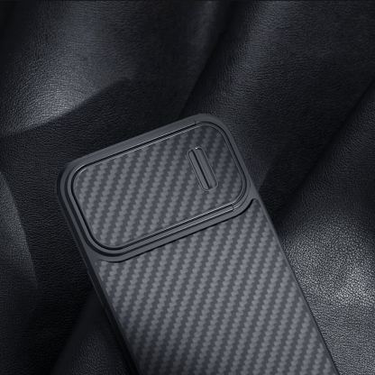 Nillkin Synthetic Fiber S Case - хибриден удароустойчив кейс за iPhone 14 (черен) 11