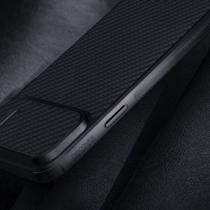 Nillkin Synthetic Fiber S Case - хибриден удароустойчив кейс за iPhone 14 (черен) 16
