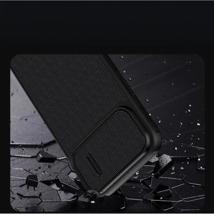 Nillkin Textured S Magnetic Rugged Case - хибриден удароустойчив кейс с MagSafe за iPhone 14 (черен) 3