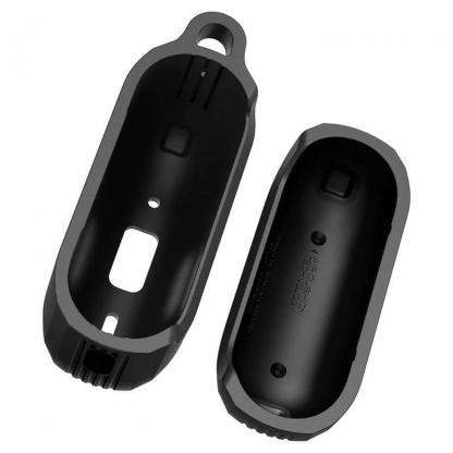 Spigen Rugged Armor Case - силиконов удароустойчив кейс с карабинер за Apple AirPods Pro 2 (черен) 4