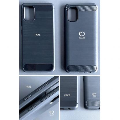 Tech-Protect Carbon Flexible TPU Case  - тънък силиконов (TPU) калъф за Xiaomi 12 Lite (черен) 8