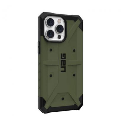 Urban Armor Gear Pathfinder Case - удароустойчив хибриден кейс за iPhone 14 Pro Max (тъмнозелен) 5