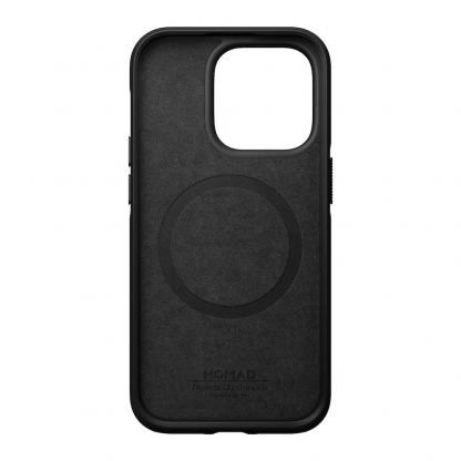 Nomad Modern Horween Leather MagSafe Case - кожен (естествена кожа) кейс с MagSafe за iPhone 14 Pro Max (черен) 2