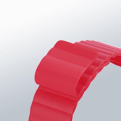 Dux Ducis Silicone Magnetic Strap (Chain Version) - магнитна силиконова каишка за Apple Watch 42мм, 44мм, 45мм, 46мм, Ultra 49мм (червен) 8