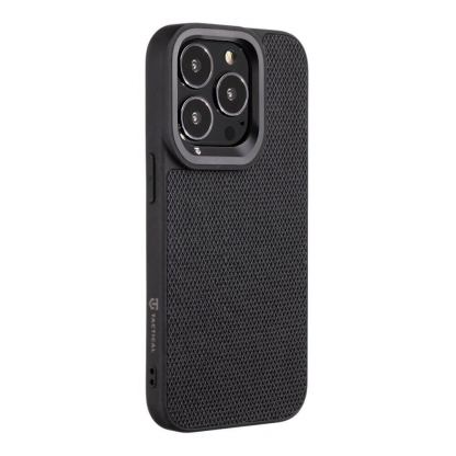 Tactical Blast Pit Cover - хибриден удароустойчив текстилен кейс за iPhone 14 Pro (черен) 3