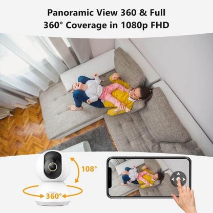Xiaomi C300 Mi Home Smart Security Camera 2K - домашна видеокамера (бял) 6